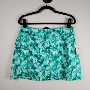 Tommy Bahama Skort Skirt Floral Pockets Golf Tennis Pickleball A-Line NWT - L